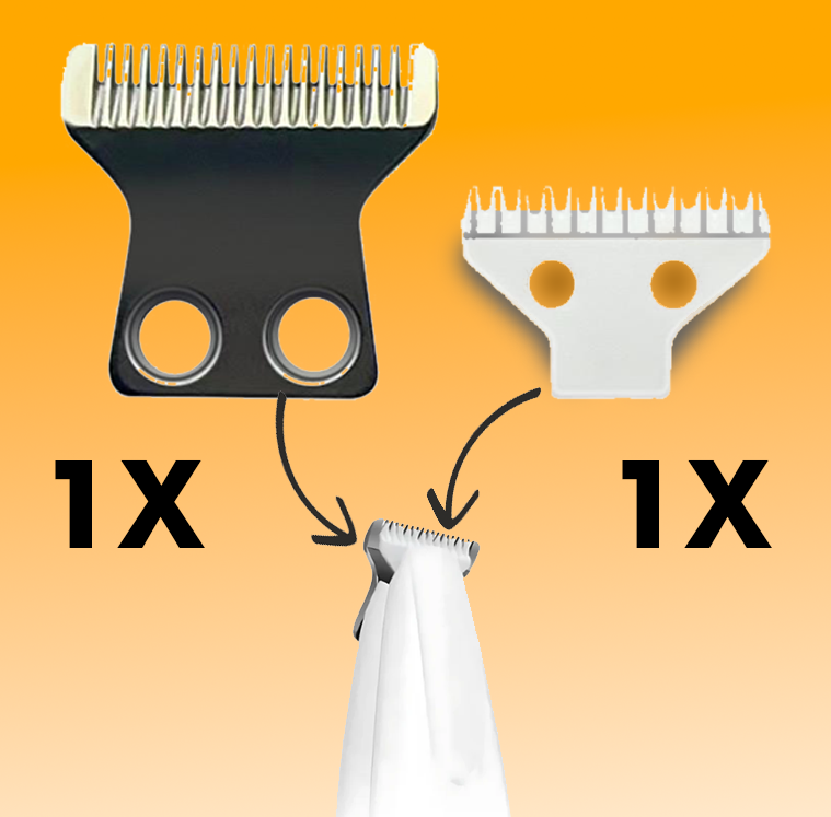 Ekstra Trimmerblad &amp; Rustfri Kam – Perfektes Tillegg für TrimBuddy™ 